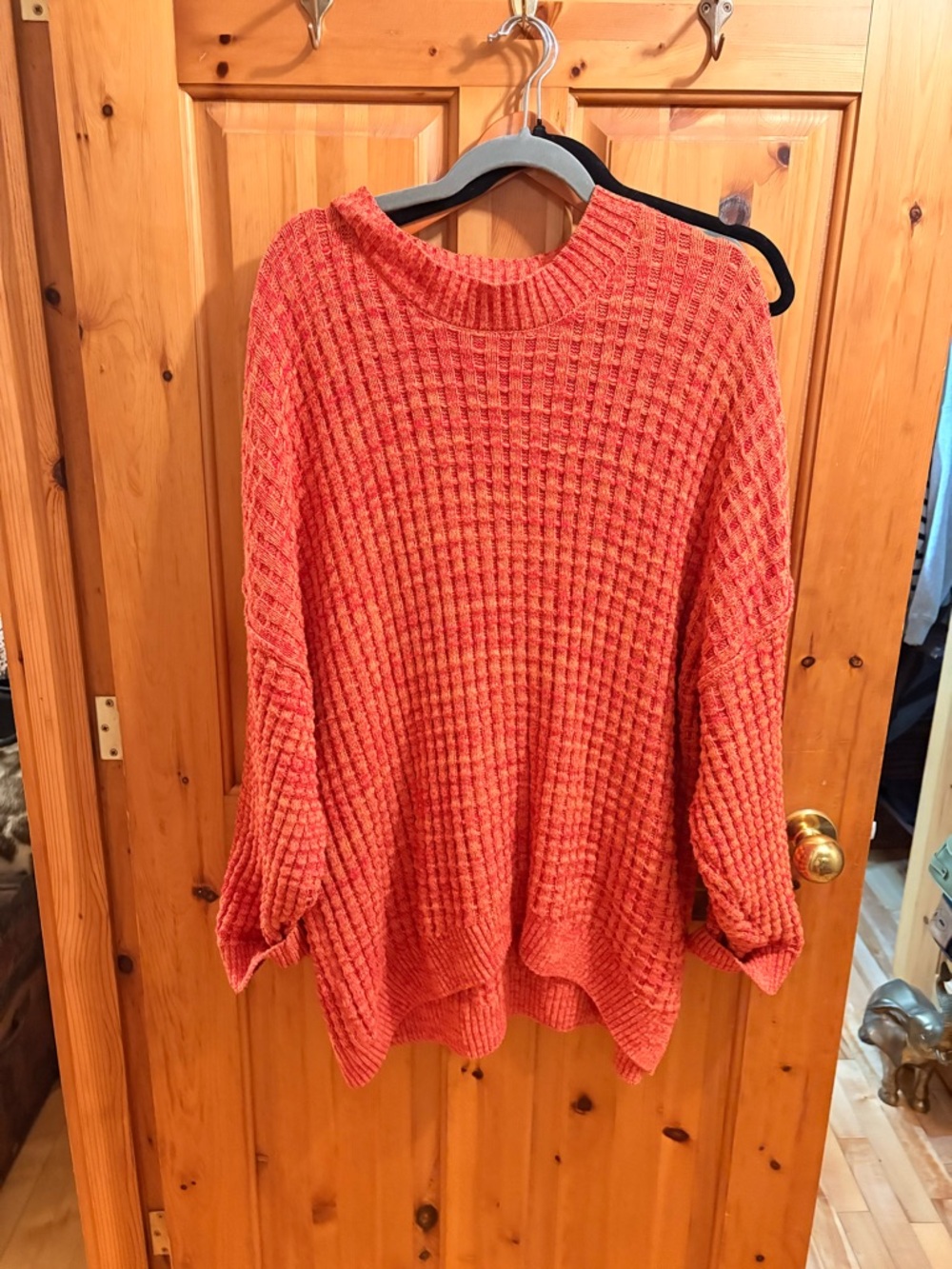 BDG Waffle-Knit Crewneck Sweater